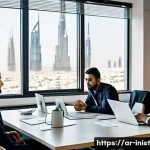 Home 21 시드 투자와 스케일업 전략 - **Prompt 1: Collaborative Startup Energy in a Modern Middle Eastern Hub**
A vibrant, high-defini...
