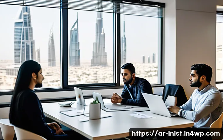 시드 투자와 스케일업 전략 - **Prompt 1: Collaborative Startup Energy in a Modern Middle Eastern Hub**
A vibrant, high-defini...