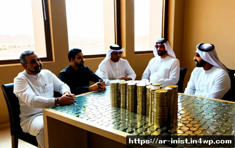 시드 투자 기업 평가 시 고려해야 할 요소 - Photorealistic seed investment evaluation meeting in a contemporary Riyadh venture capital office, a...