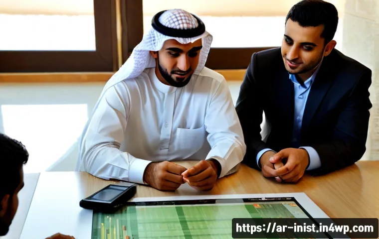 시드 투자 기업의 혁신성 평가 - Photorealistic seed investment evaluation meeting in a modern Gulf-region venture capital office, th...
